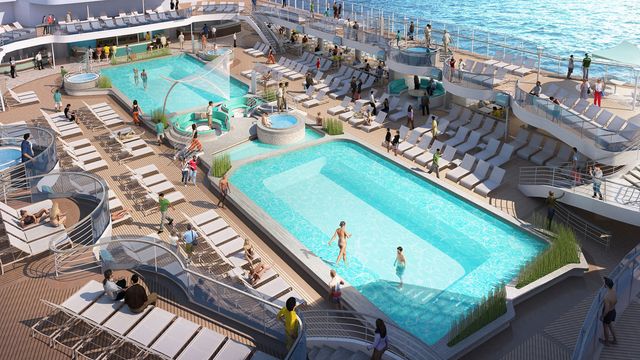 Retreat Pool on the Sky Princess