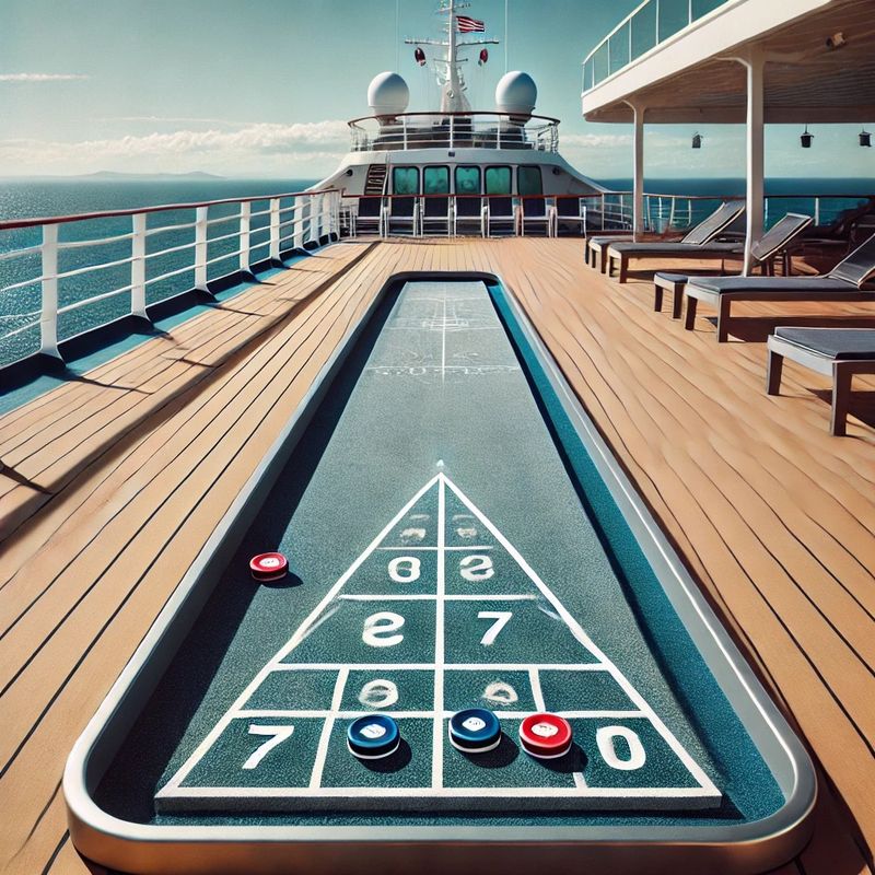Shuffle Board on the Diamond Princess