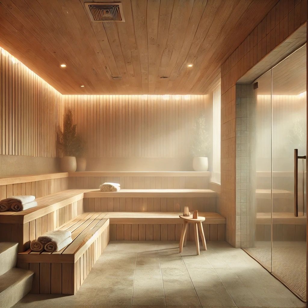 Steam Room on the Sapphire Princess