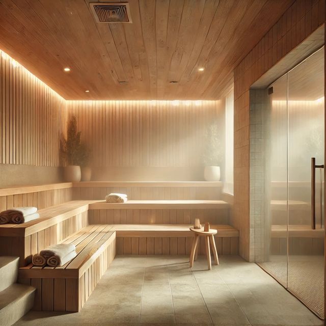 Steam Room on the Emerald Princess