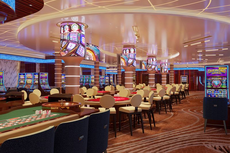 The Card Room on the Coral Princess