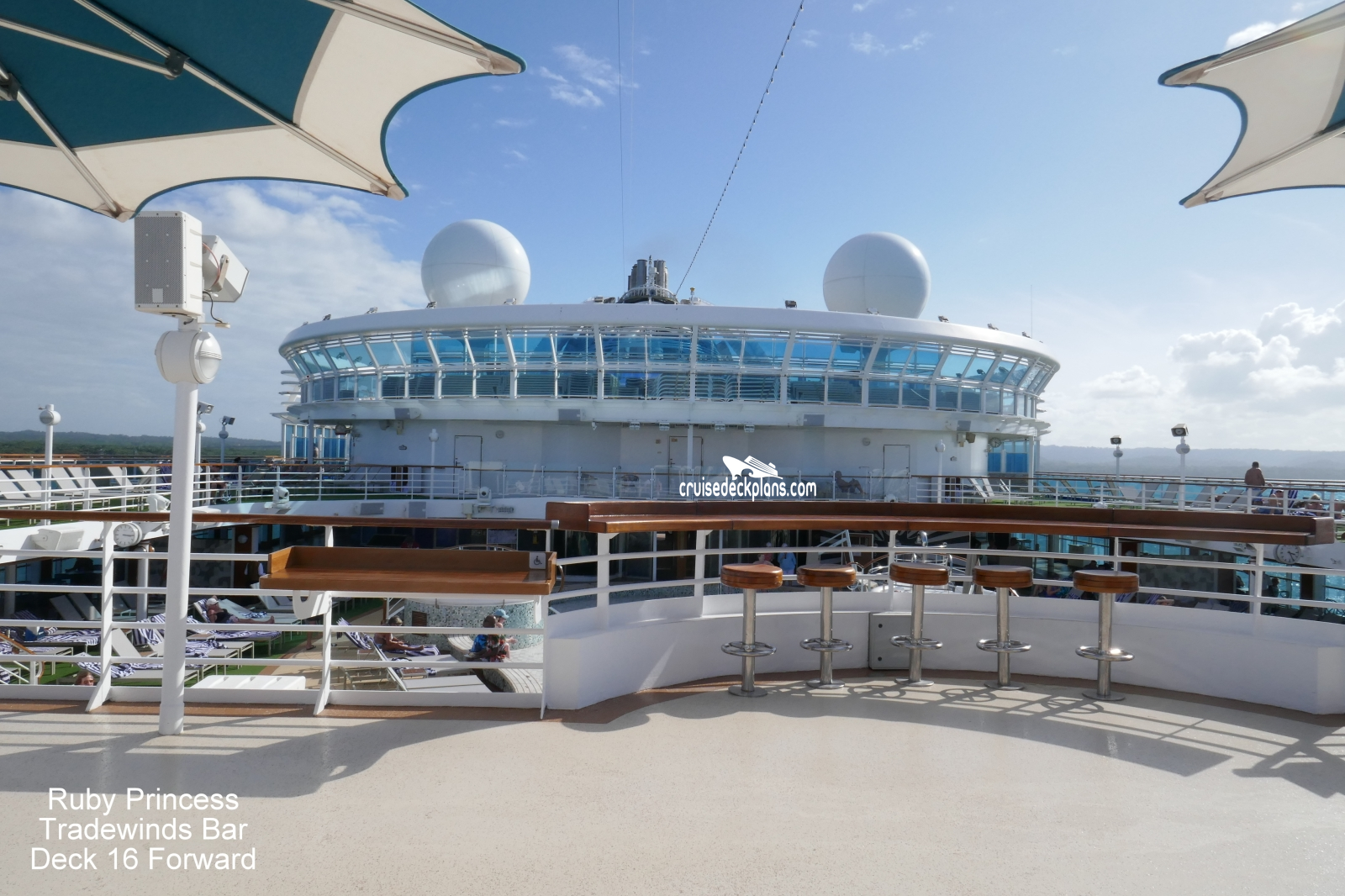 Tradewinds Bar on the Caribbean Princess