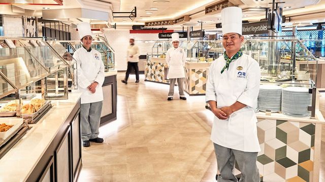 World Fresh Marketplace on the Enchanted Princess