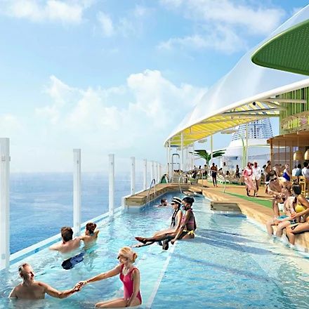 Beach Pool on the Wonder of the Seas
