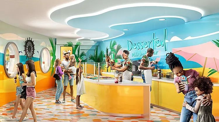 Desserted Milkshake Bar on the Legend of the Seas