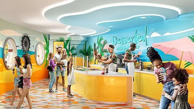 Desserted Milkshake Bar on the Legend of the Seas