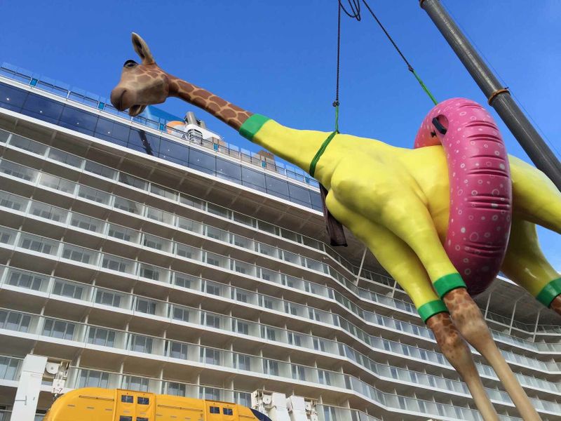 Giraffe on the Anthem of the Seas