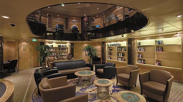 Library on the Ovation of the Seas