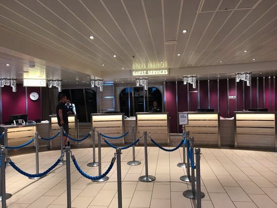 Loyalty Desk on the Voyager of the Seas