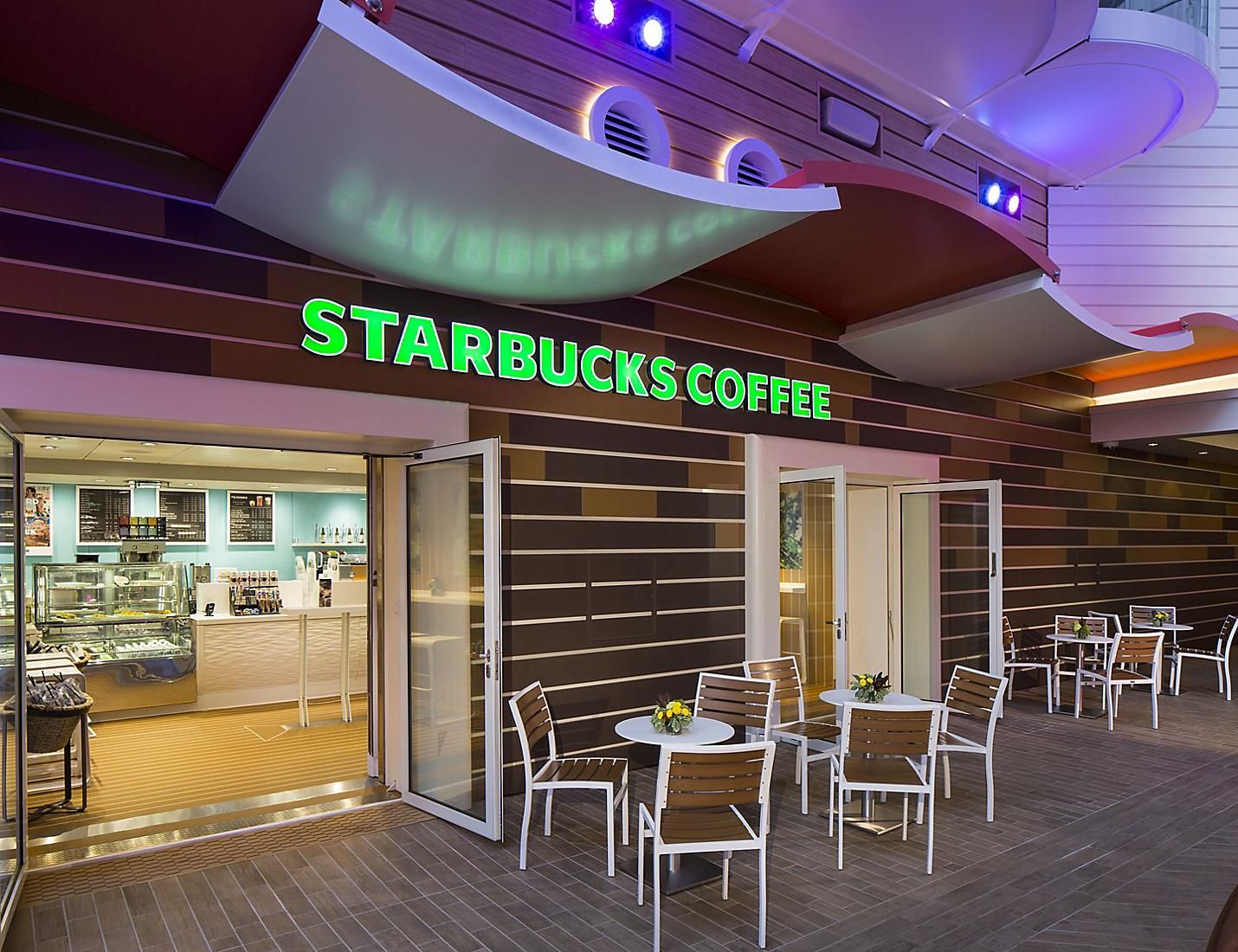 Starbucks on the Utopia of the Seas