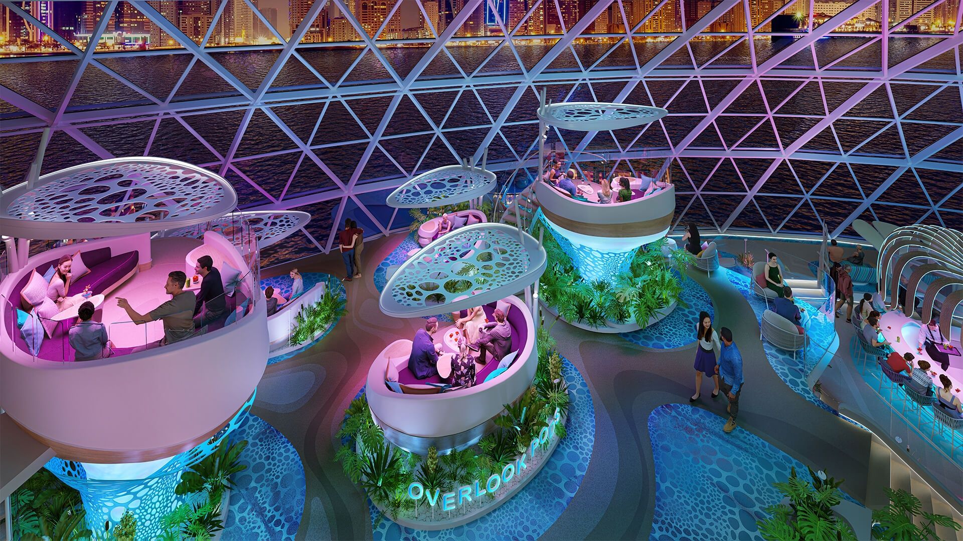 The Overlook Pods on the Legend of the Seas