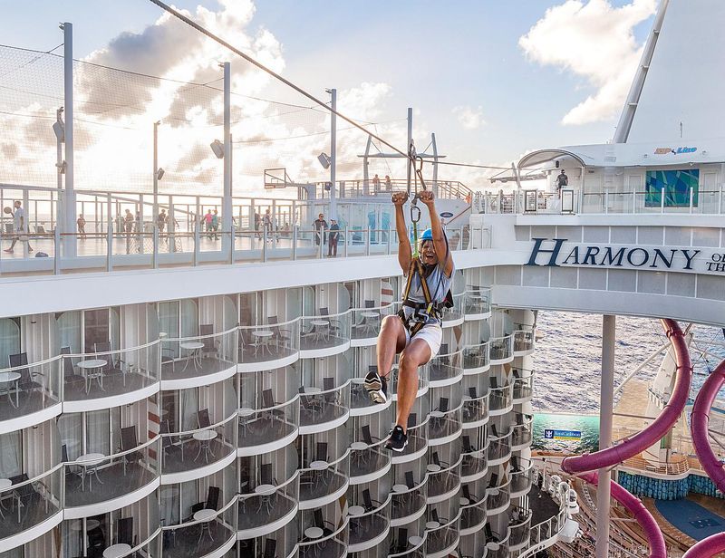 Zip Line on the Allure of the Seas